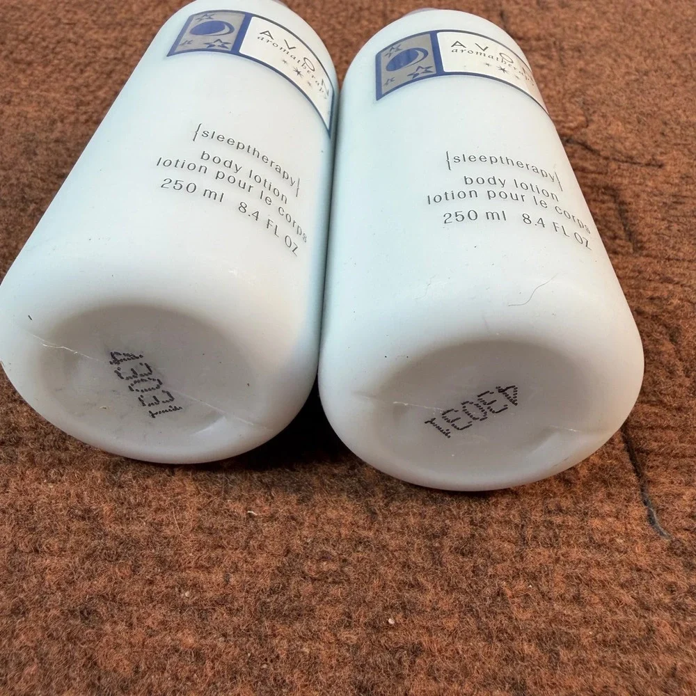 Avon Aromatherapy Sleeptherapy Body Lotion Set of 2 Vintage 2002 8.4oz Calming